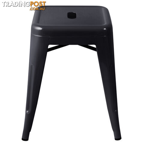 Set of 4 Replica Tolix Kitchen Bar Stool 46cm Black - photo 5 of 8