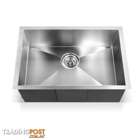 Stainless Steel Kitchen/Laundry Sink with Waste Strainer 600 x 450 mm