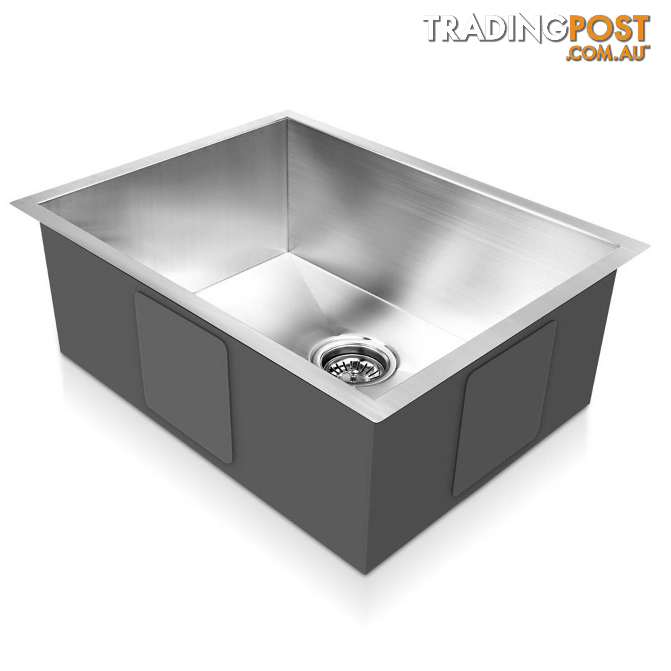 Stainless Steel Kitchen/Laundry Sink with Waste Strainer 600 x 450 mm