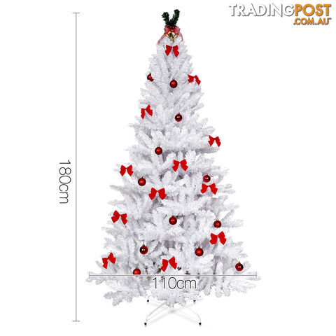 1.8M Christmas Tree With Decorations - White - photo 2 of 9