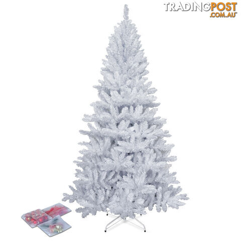 1.8M Christmas Tree With Decorations - White - photo 5 of 9