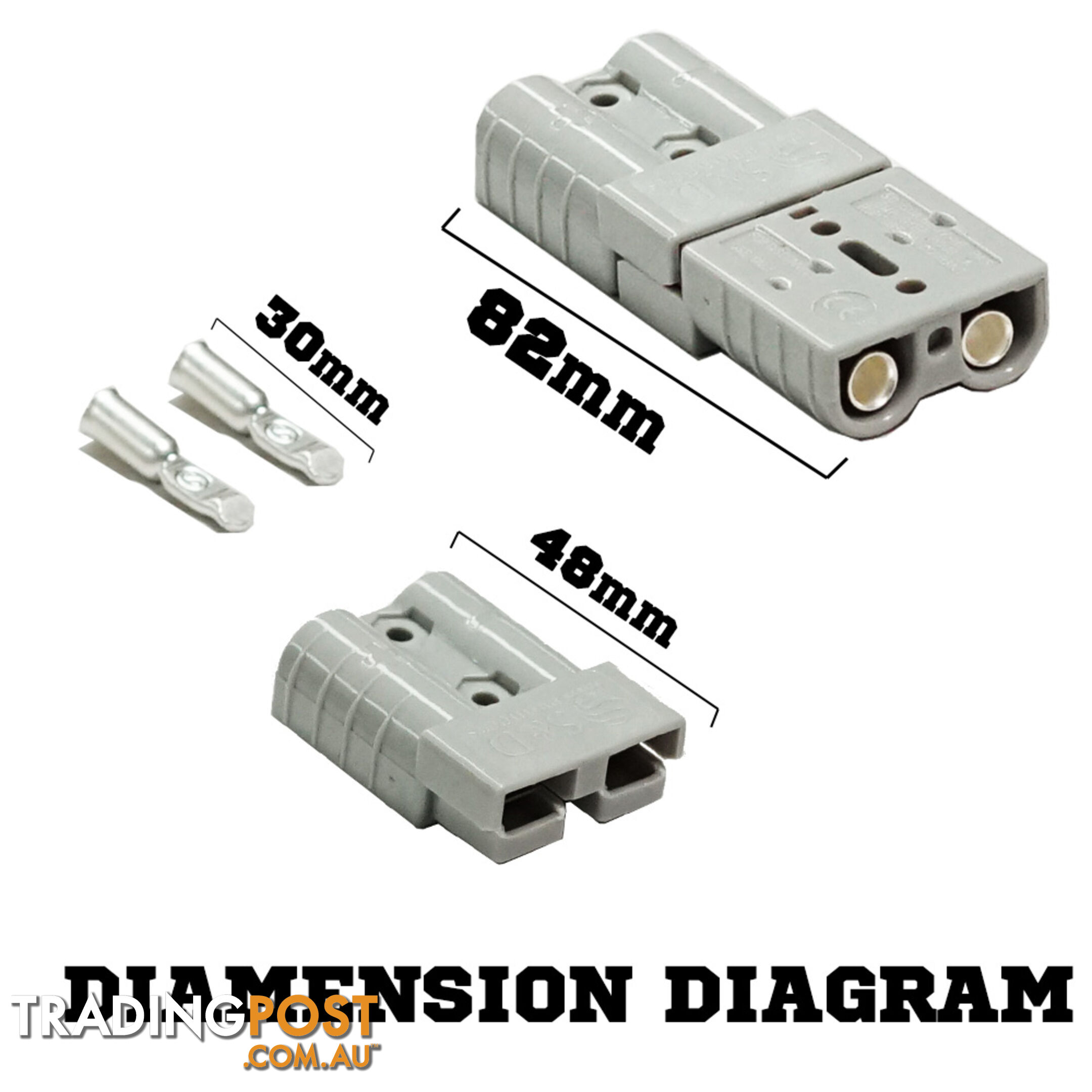 New 20X 50AMP Premium Anderson Style Plug Exterior Connector DC Power Solar