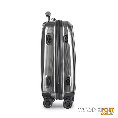 Hard Shell Travel Luggage with TSA Lock Grey