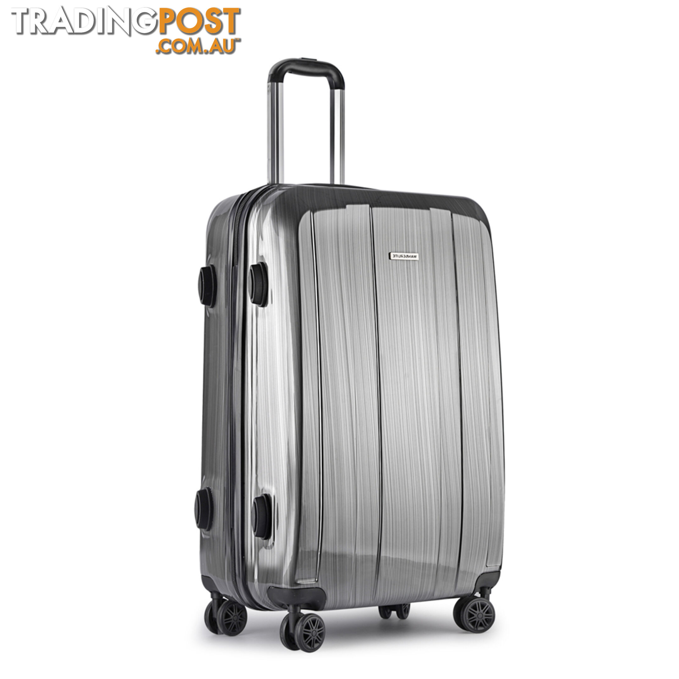 Hard Shell Travel Luggage with TSA Lock Grey