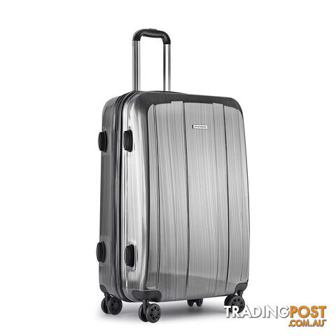 Hard Shell Travel Luggage with TSA Lock Grey