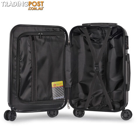 Hard Shell Travel Luggage with TSA Lock Grey