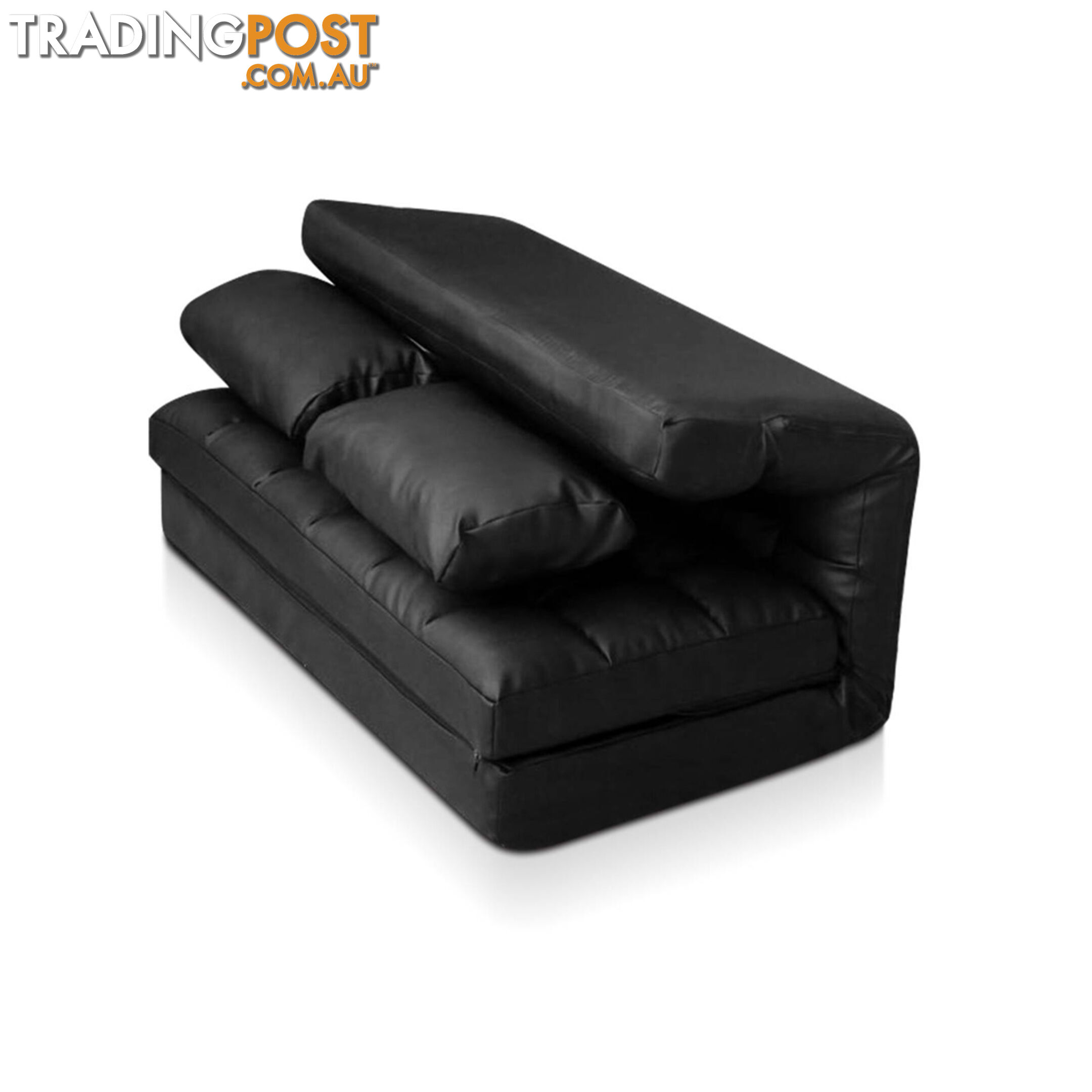 Double Size Adjustable Lounge Sofa - 10 positions PU Leather