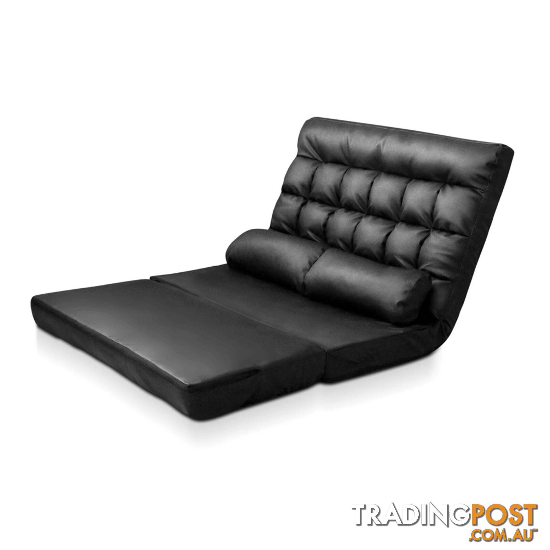 Double Size Adjustable Lounge Sofa - 10 positions PU Leather