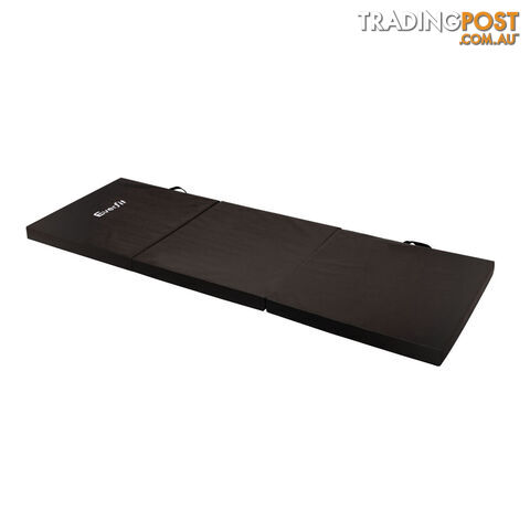 Trifold Exercise Mat Floor Black