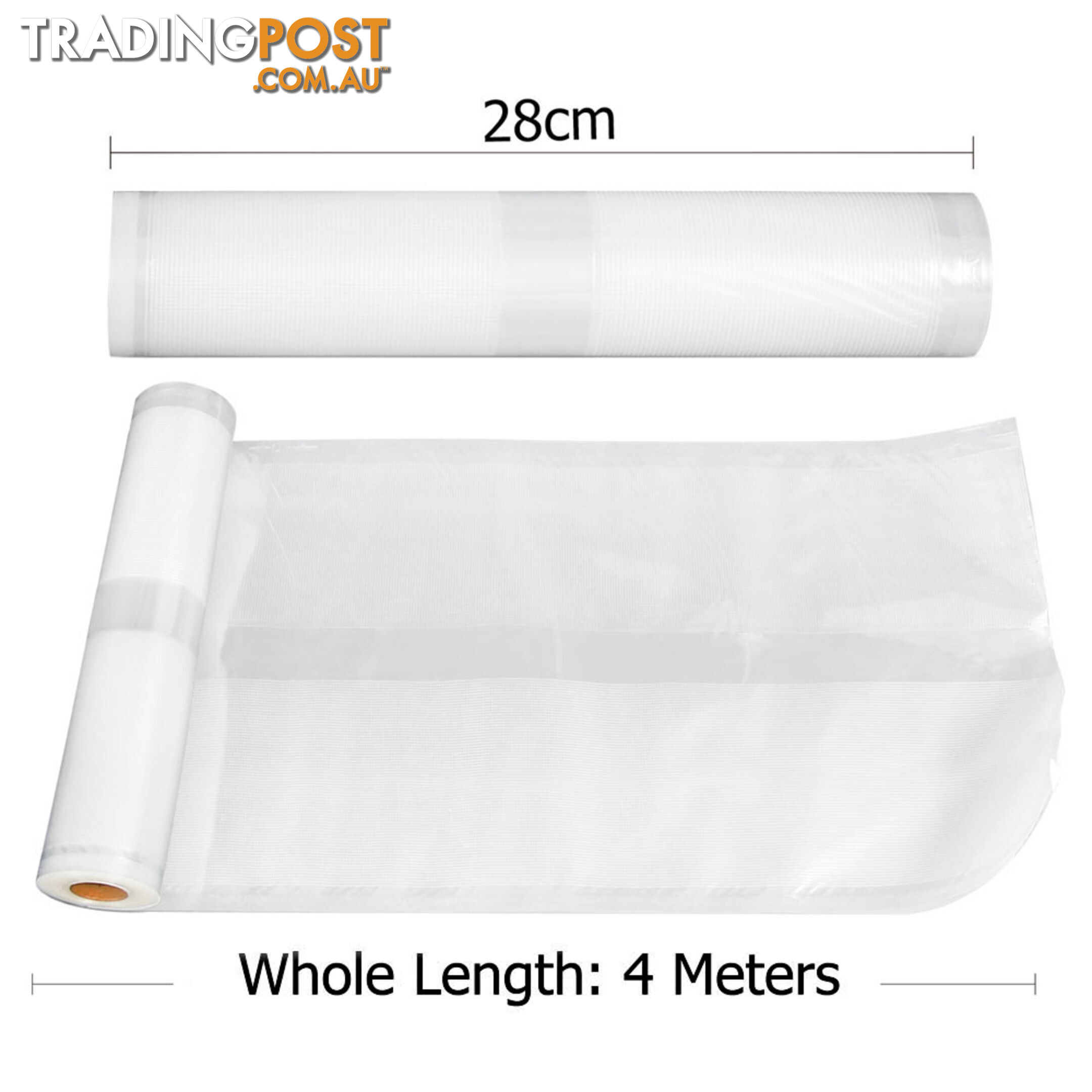 Set of 5 Vacuum Food Sealer Storage Rolls 4m x 22cm + 4m x 28cm