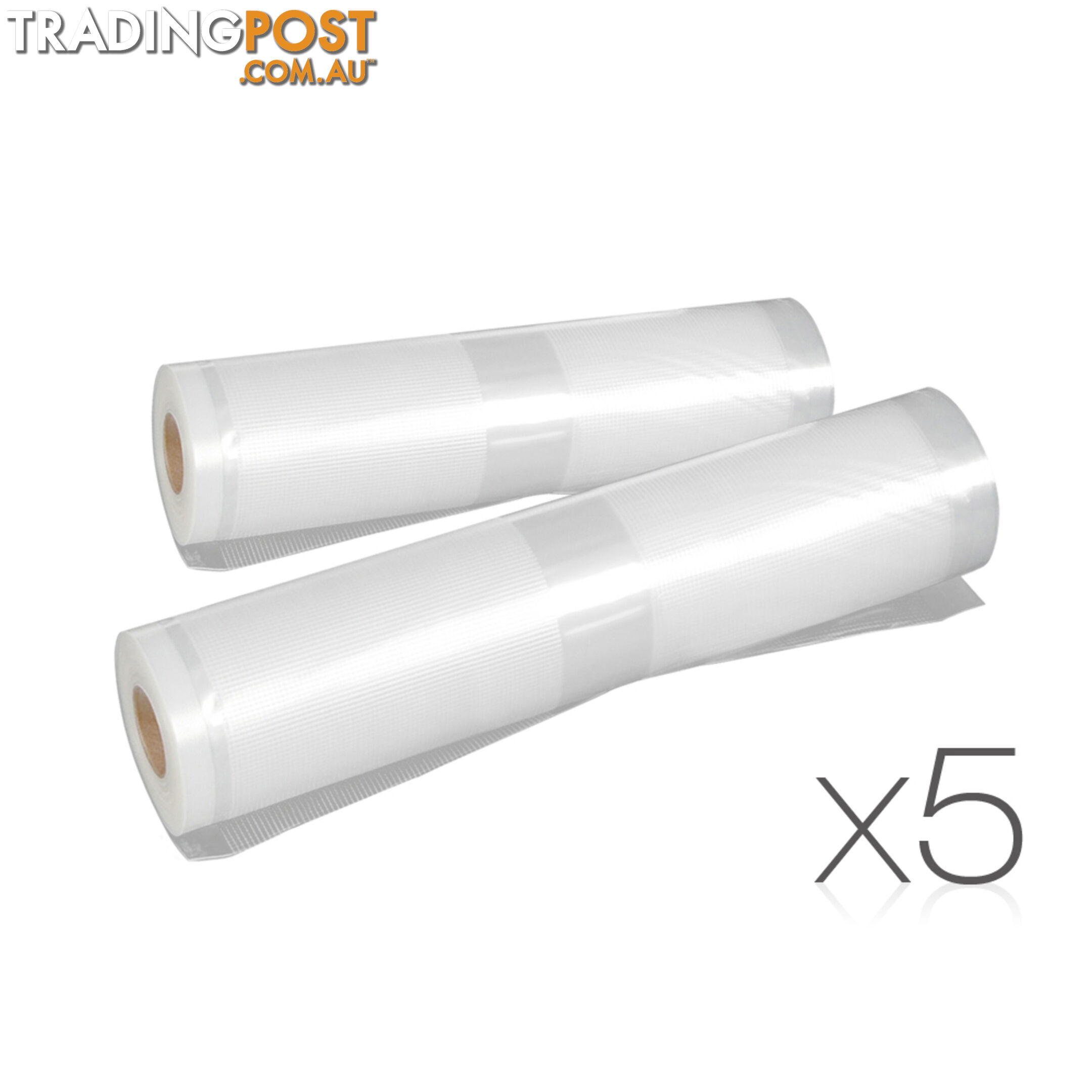 Set of 5 Vacuum Food Sealer Storage Rolls 4m x 22cm + 4m x 28cm