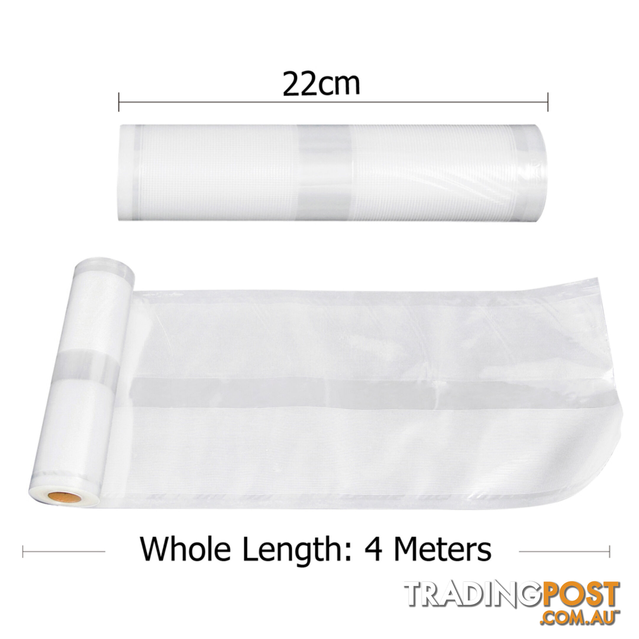 Set of 5 Vacuum Food Sealer Storage Rolls 4m x 22cm + 4m x 28cm