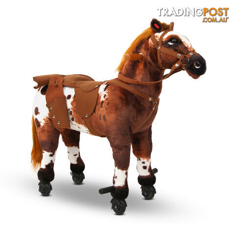 Ride on Pedal Toy Pony - Brown