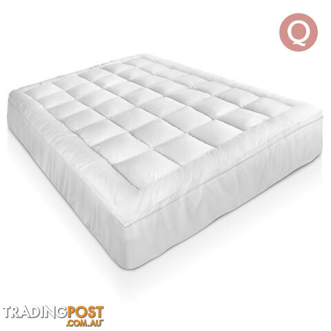 Bamboo Pillowtop Mattress Topper 5cm - Queen