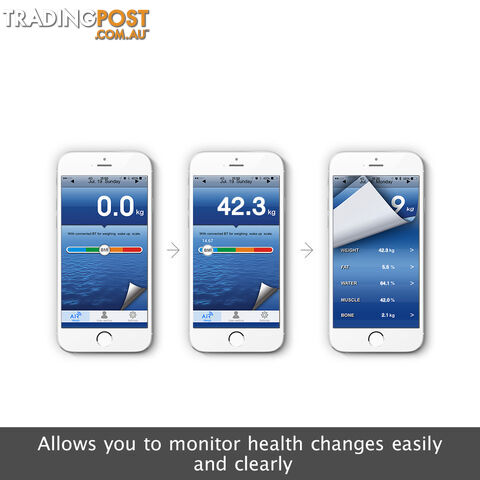 Digital Bathroom Scale w/ Wireless Bluetooth 150KG - photo 5 of 8