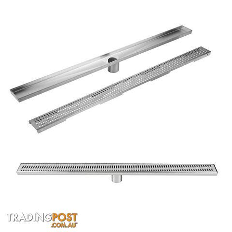 Square Stainless Steel Shower Grate Drain Floor Bathroom 1000mm