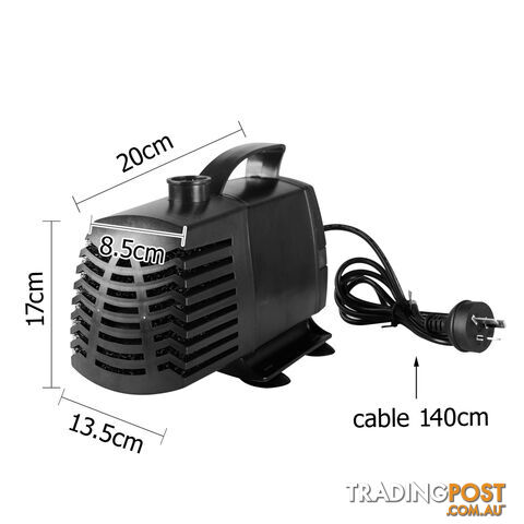 5000LPH Aquarium Fountain Pond Submersible Water Pump