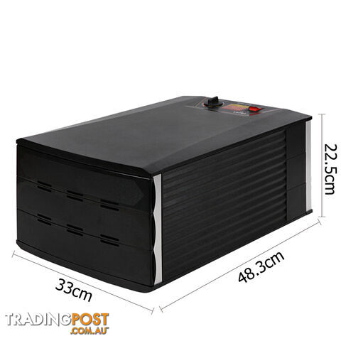 6 Tray Open Door Food Dehydrator Dryer Jerky Maker - photo 3 of 8