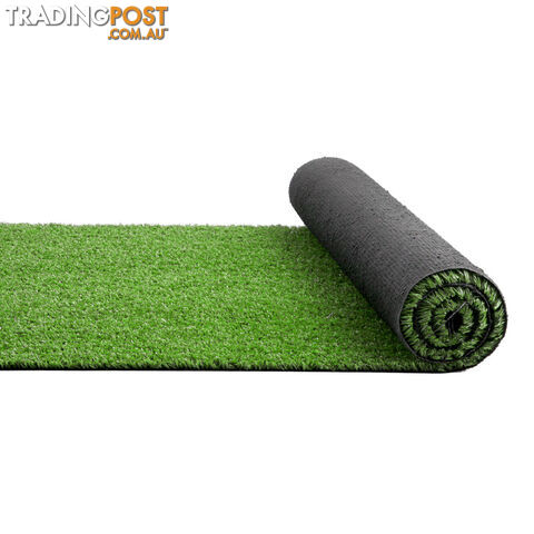 Artificial Grass 20 SQM Polyethylene Lawn Flooring 15mm Olive