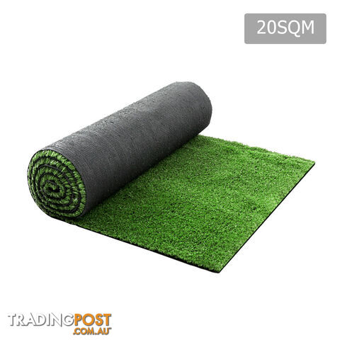 Artificial Grass 20 SQM Polyethylene Lawn Flooring 15mm Olive