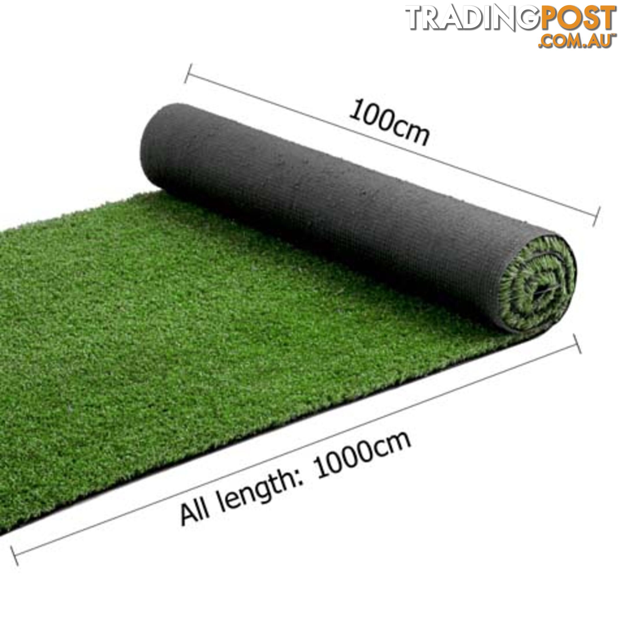 Artificial Grass 20 SQM Polyethylene Lawn Flooring 15mm Olive