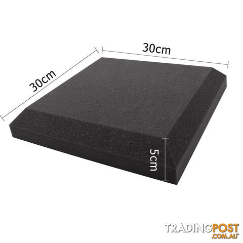 Set of 20 Studio Ceiling Acoustic Foam Charcoal