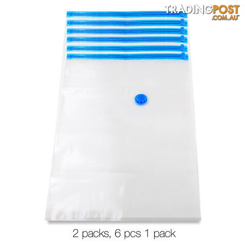 Set of 12 Vacuum Storage Bags 70 x 100cm