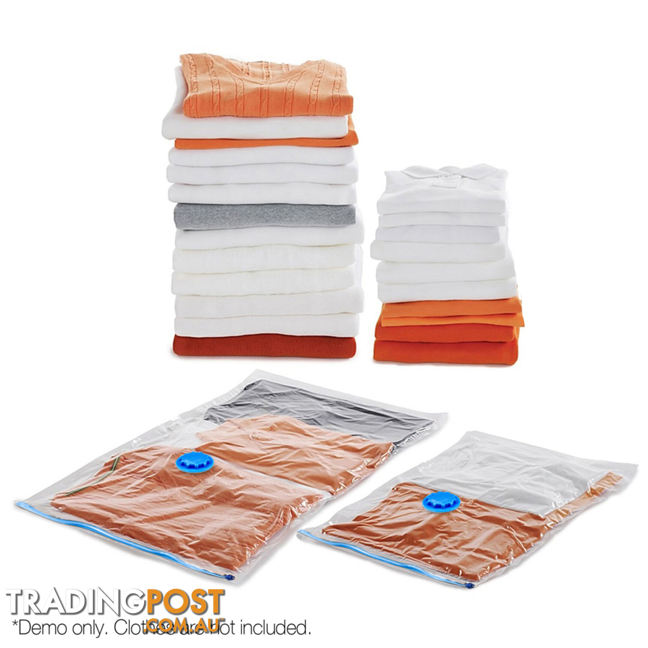 Set of 12 Vacuum Storage Bags 70 x 100cm