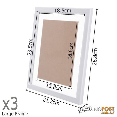 23 pcs Photo Frames Set Wall White