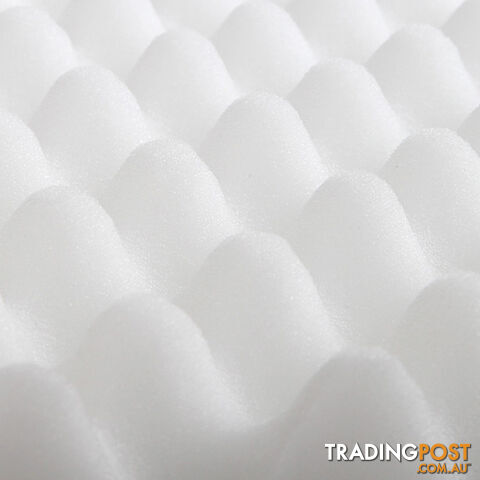 Deluxe Egg Crate Mattress Topper 5 cm Underlay Protector King