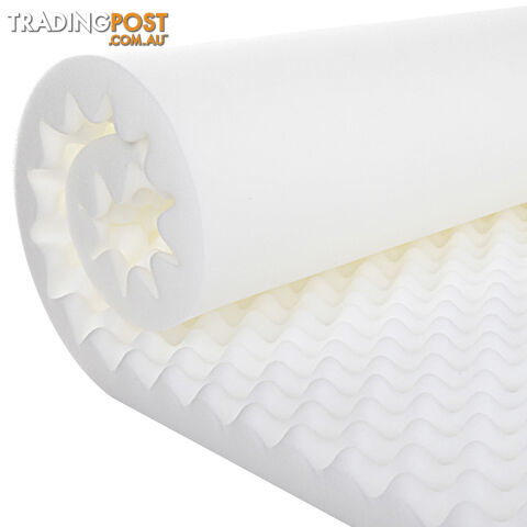 Deluxe Egg Crate Mattress Topper 5 cm Underlay Protector King