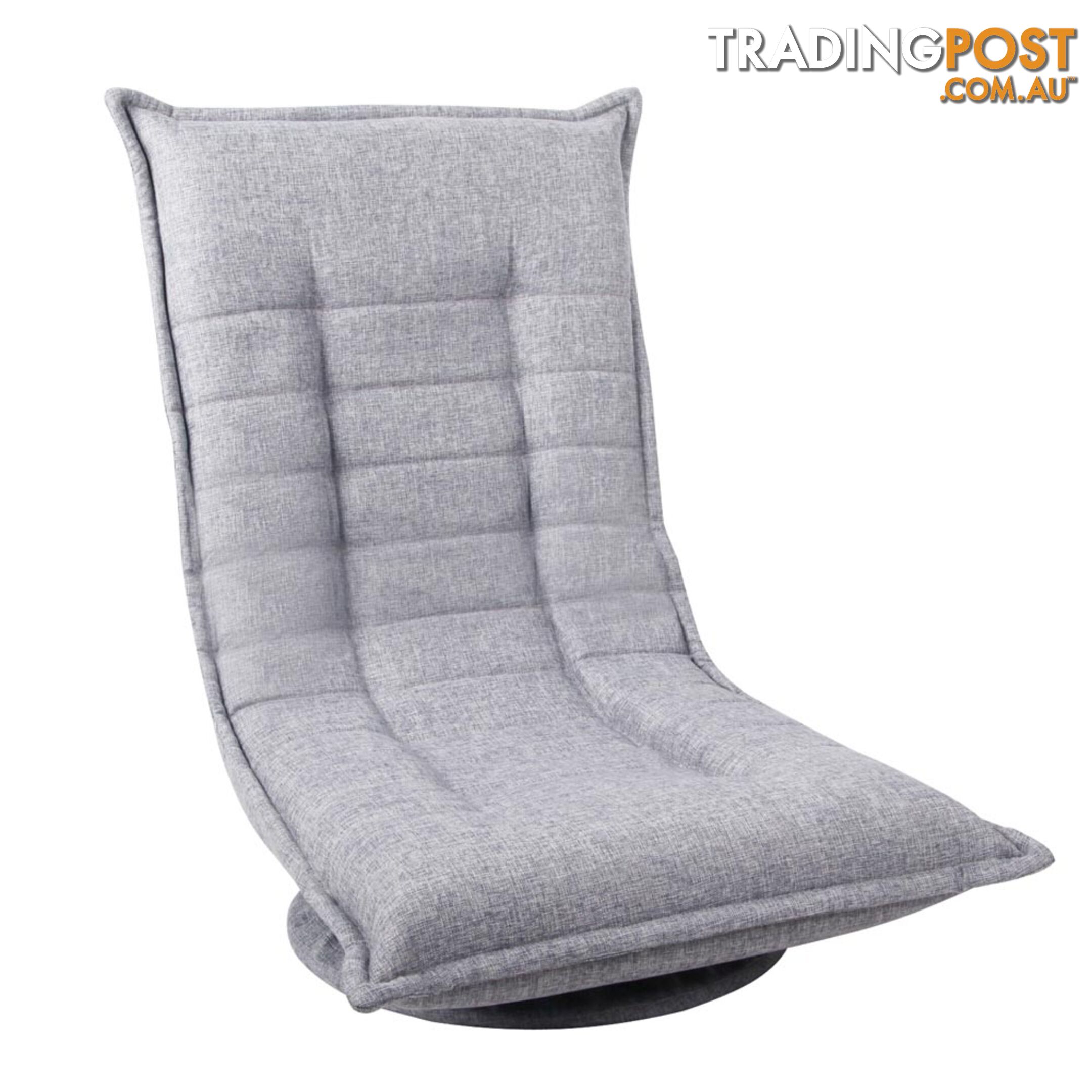 Swivel Foldable Floor Chair - Grey