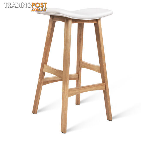 Set of 2 High Seat Barstools White - photo 4 of 10