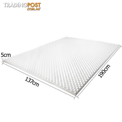 Deluxe Egg Crate Mattress Topper 5 cm Underlay Protector Double - photo 2 of 8