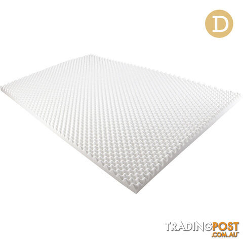 Deluxe Egg Crate Mattress Topper 5 cm Underlay Protector Double