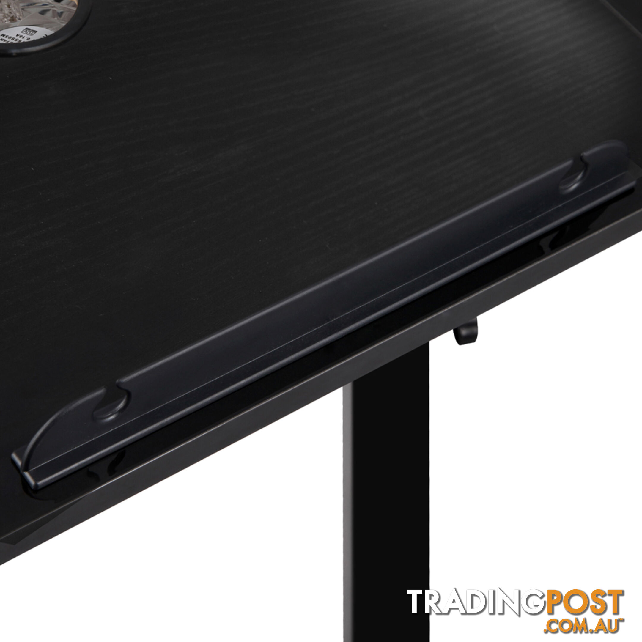 Rotating Mobile Laptop Adjustable Desk w/ USB Cooler Black