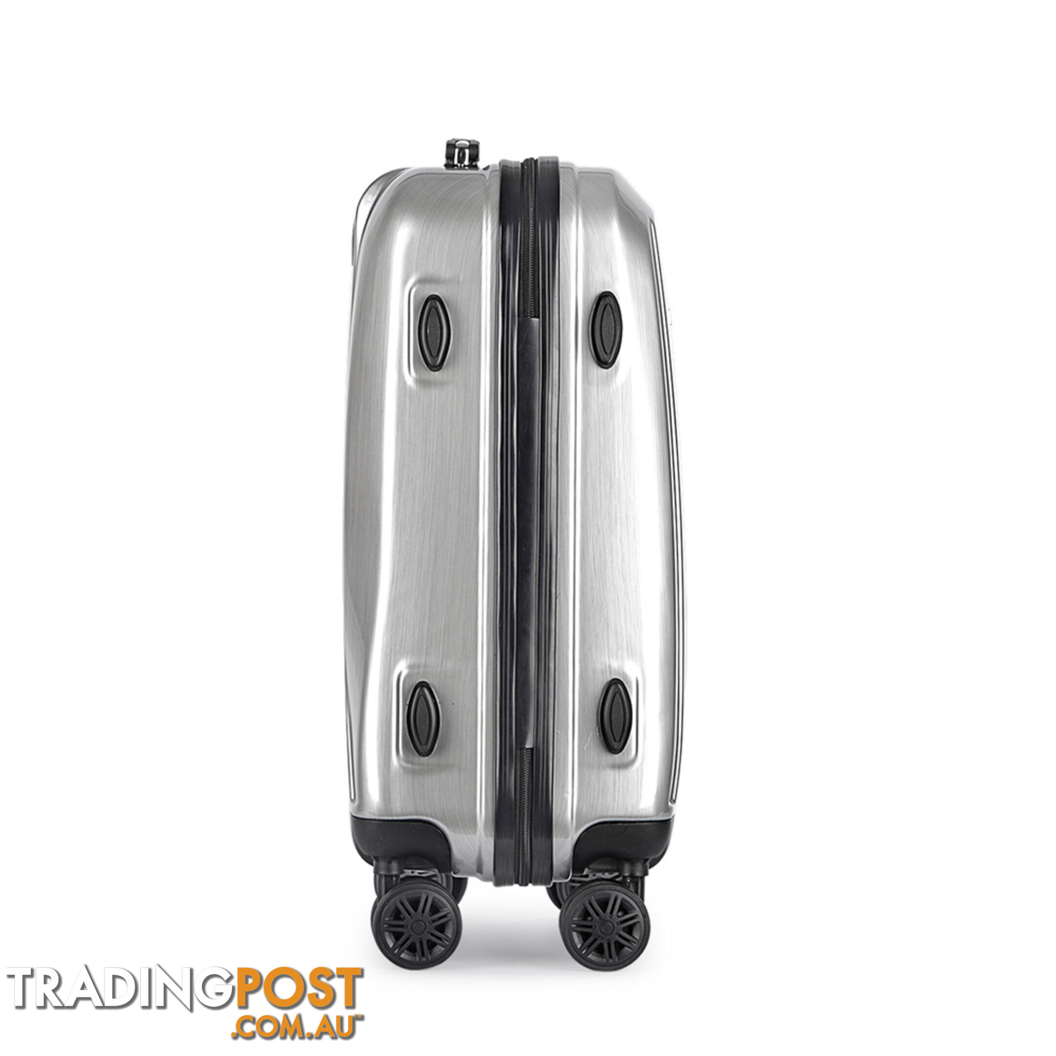 Hard Shell Travel Luggage with TSA Lock Silver