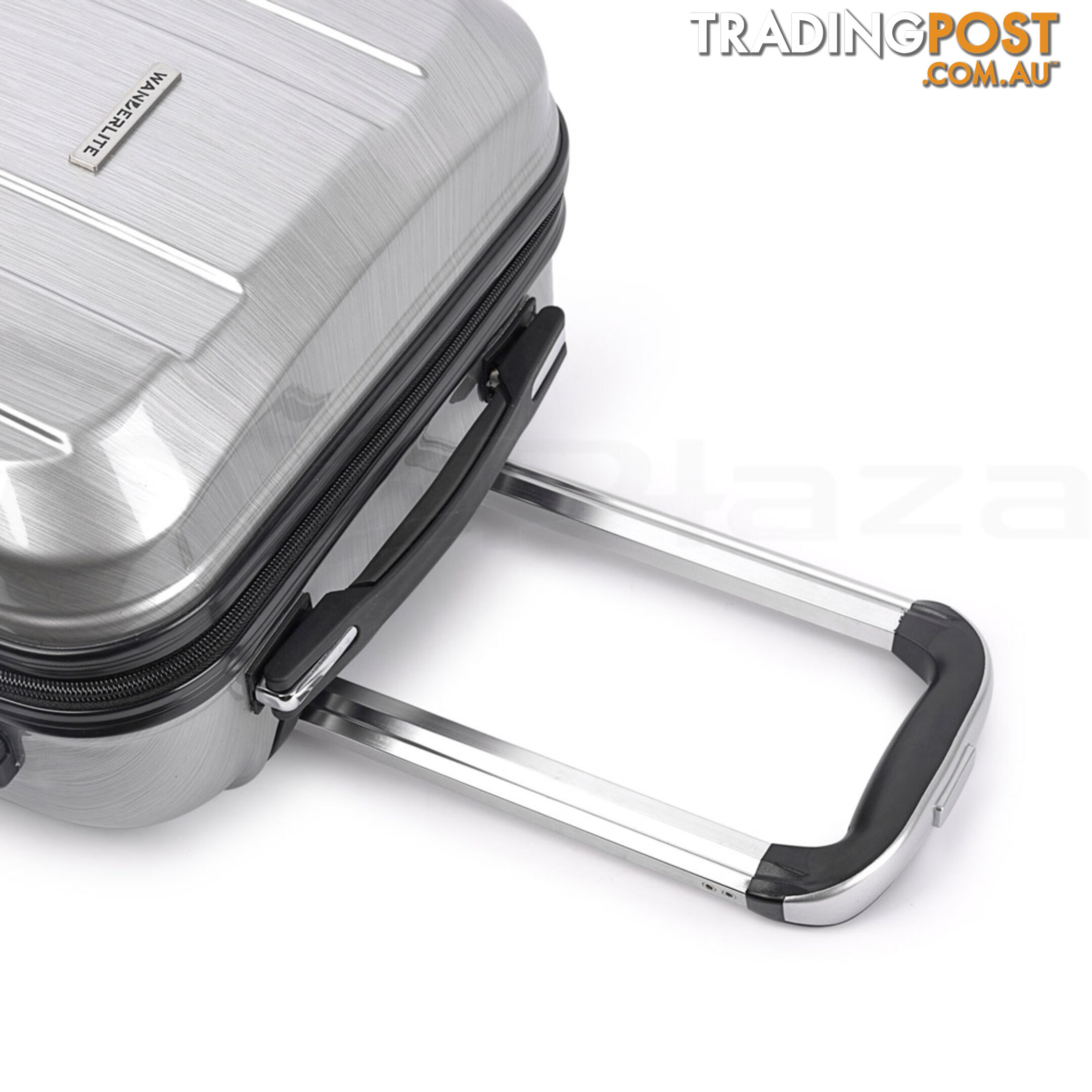 Hard Shell Travel Luggage with TSA Lock Silver