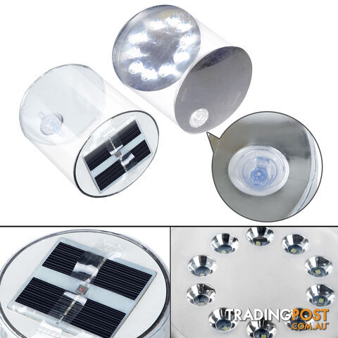 Set of 2 LED Solar Powered Camping Light