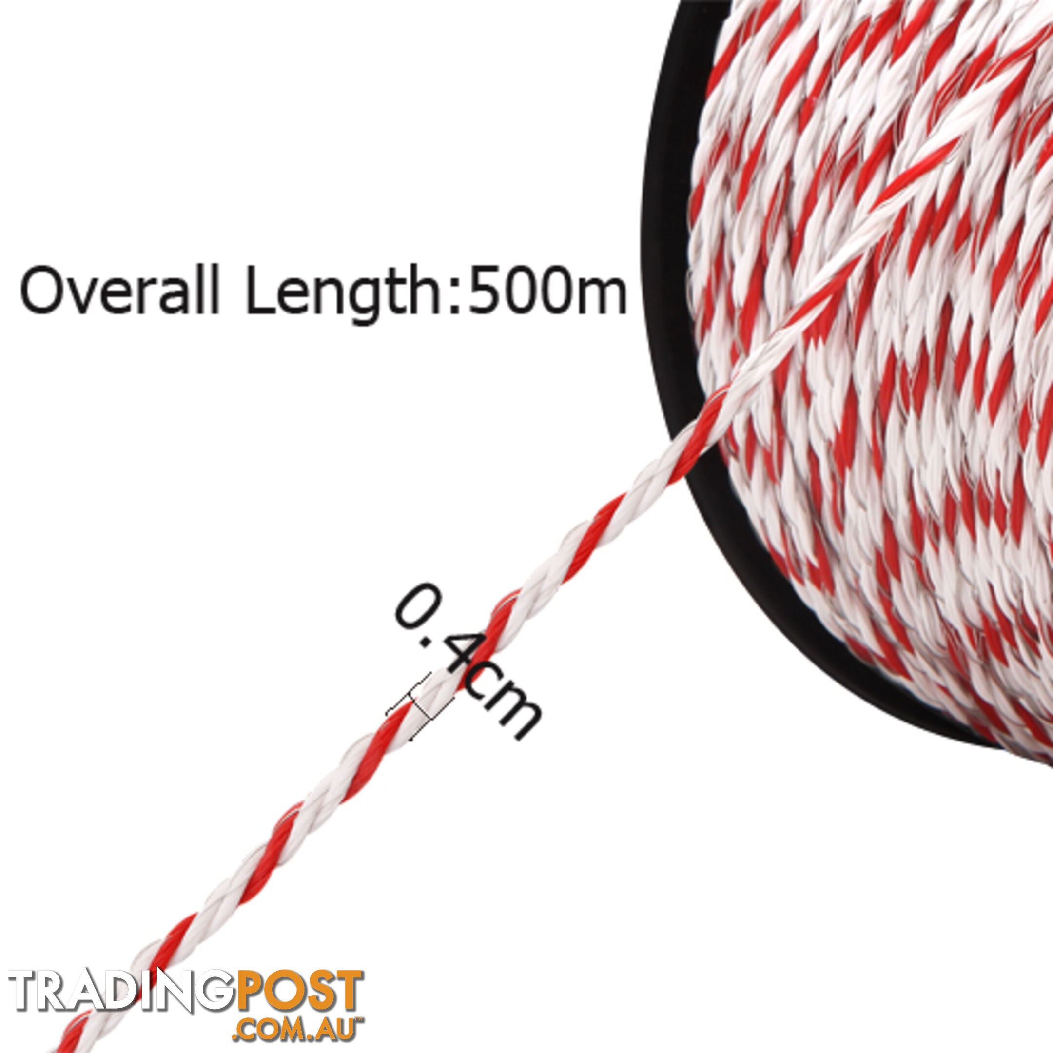 500m Roll Electric Fence Energiser Poly Rope