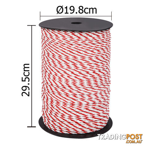 500m Roll Electric Fence Energiser Poly Rope