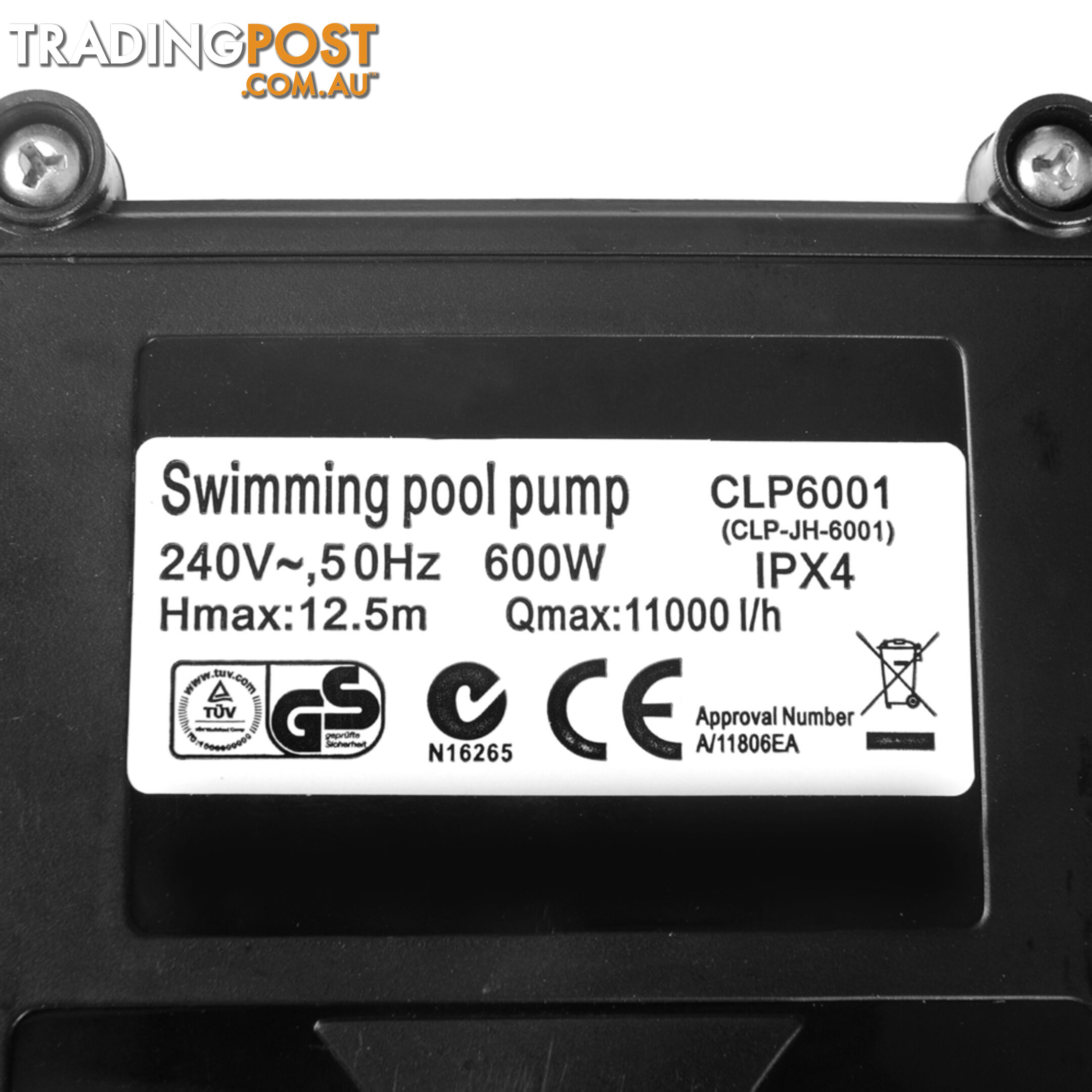 600w Swimming Pool Pump 11000 L per hour