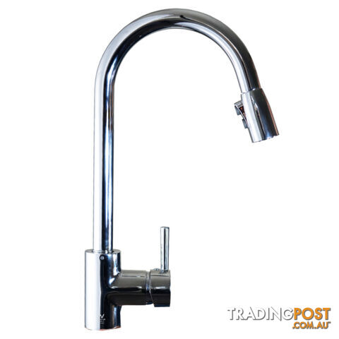 Kitchen Sink Basin Mixer Faucet 360 Swivel Pull Out Spout Hose Tap