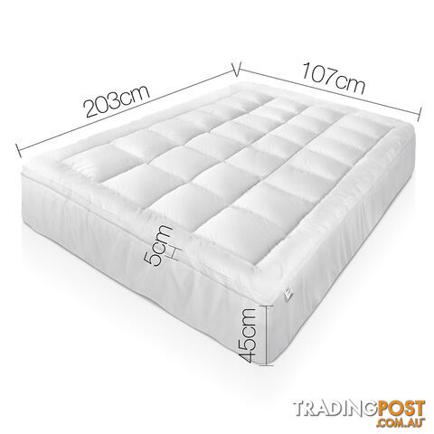 Duck Feather & Down Pillowtop Matress Topper - King Single - photo 2 of 7