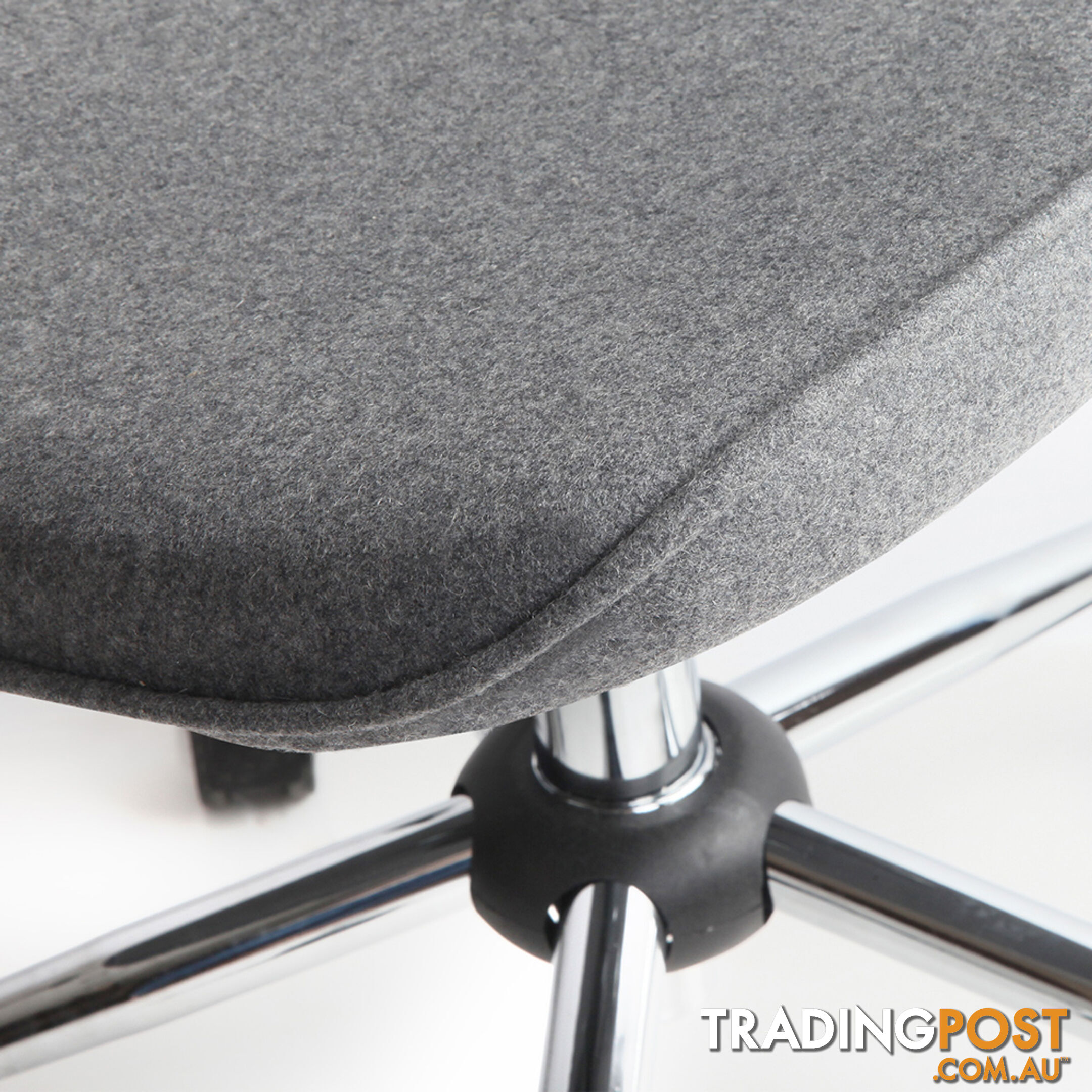 Modern Office Desk Fabric Chair _ Grey