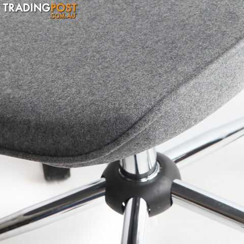 Modern Office Desk Fabric Chair _ Grey