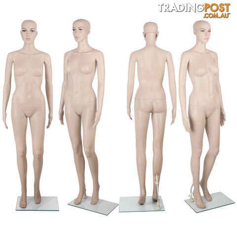 Full Body Female Mannequin Cloth Display Tailor Dressmaker Skin Tone 175cm