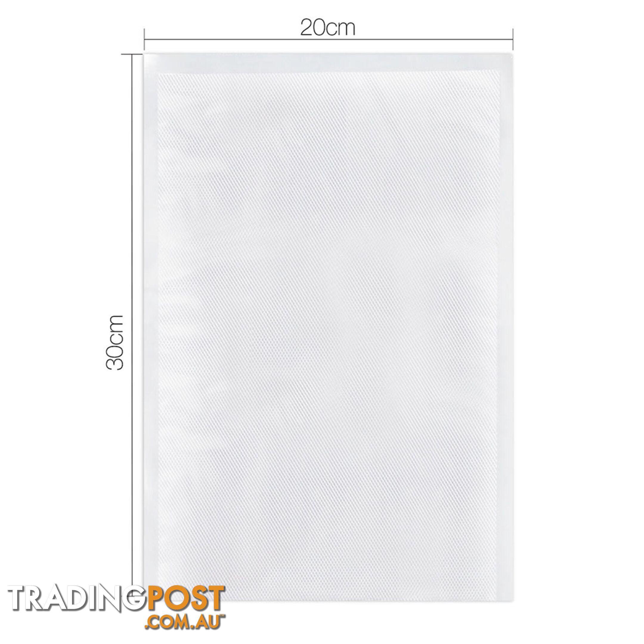 100 Food Sealer Bags: 20 x 30cm