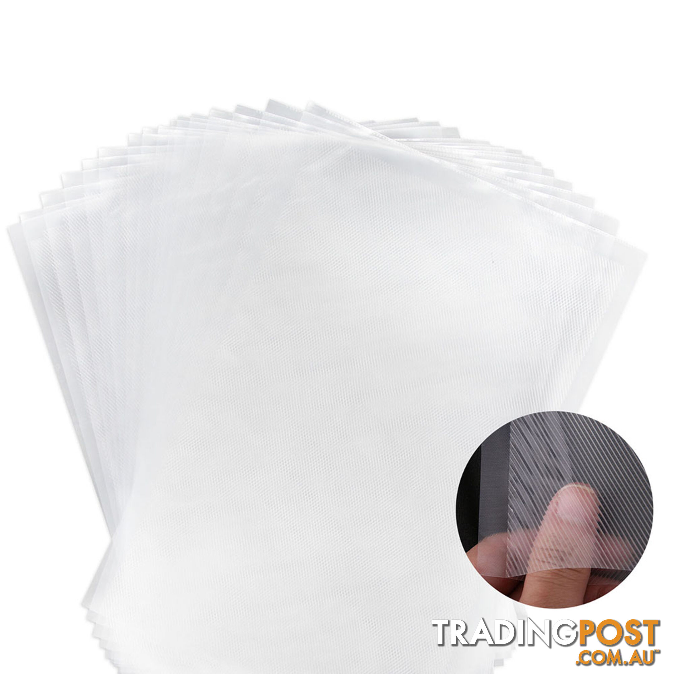 100 Food Sealer Bags: 20 x 30cm