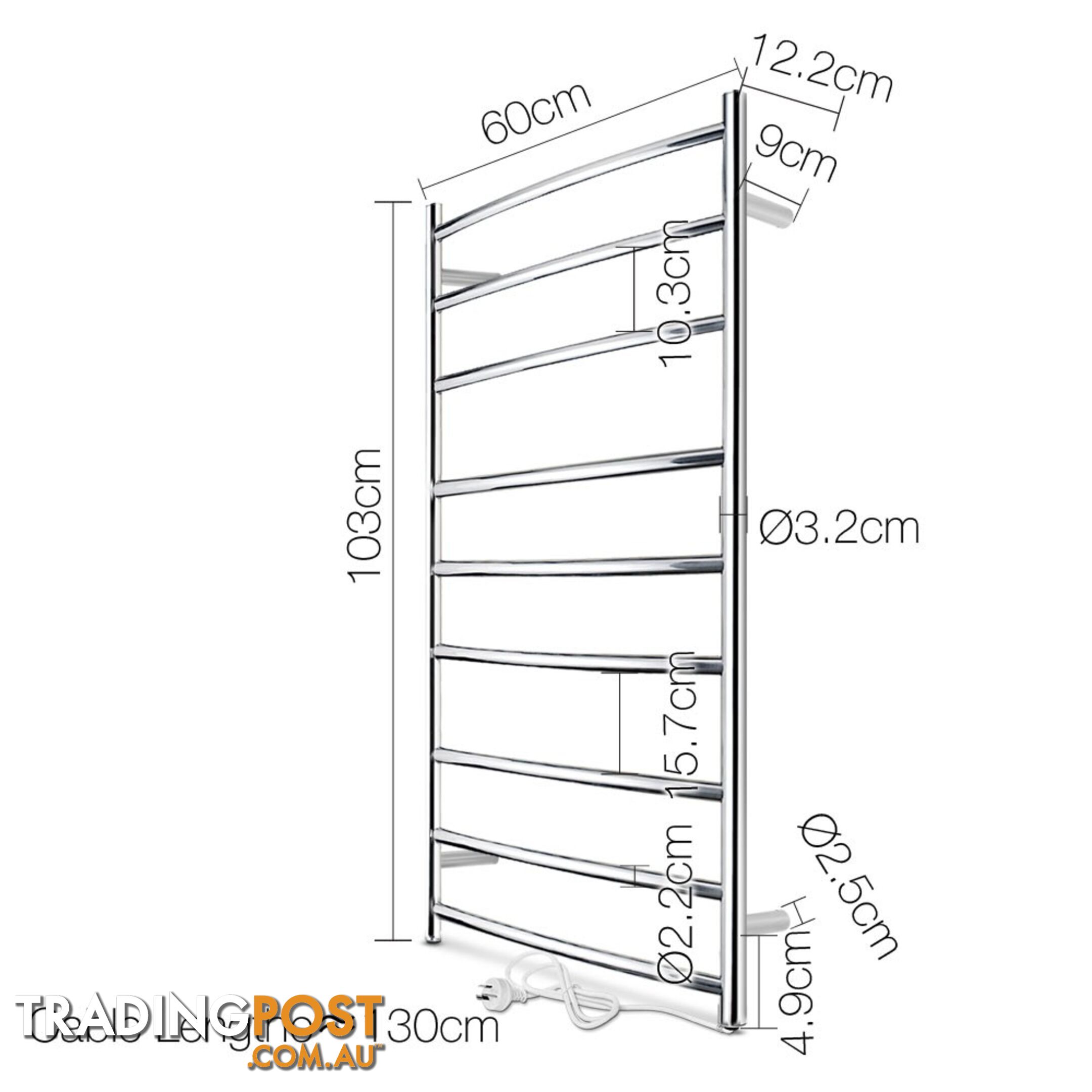 Electric Heated Towel Rack Rail Bar for Bathroom